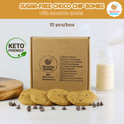 Sugar-Free Choco Chip Bombs (10 Cookies)