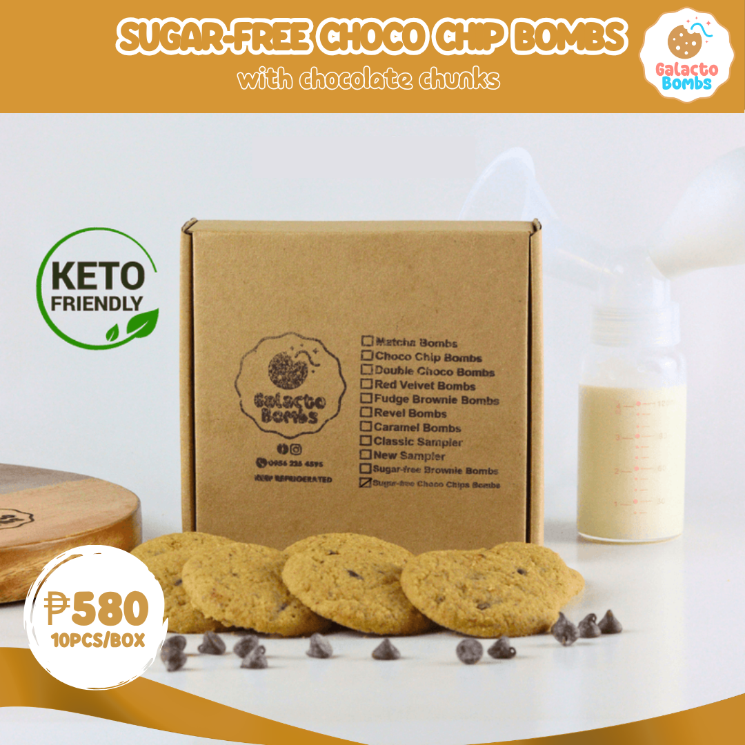 Sugar-Free Choco Chip Bombs (10 Cookies)