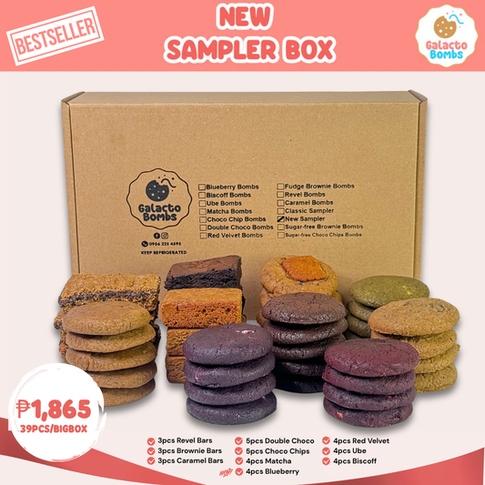 New Sampler Box | Cookie Gifts (39 Cookies All-Flavor Inclusions)