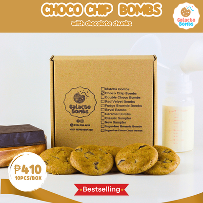 Choco Chip Bombs (10 Cookies)