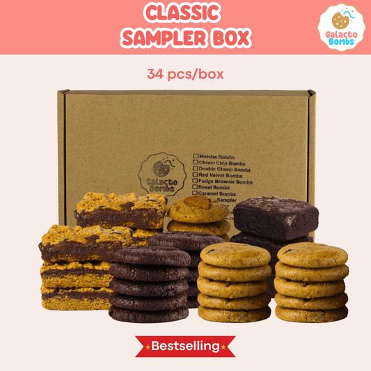 Classic Sampler Box | Mommy Treats (34 Cookies All-Bestseller Flavors)